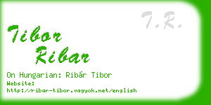 tibor ribar business card