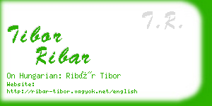 tibor ribar business card